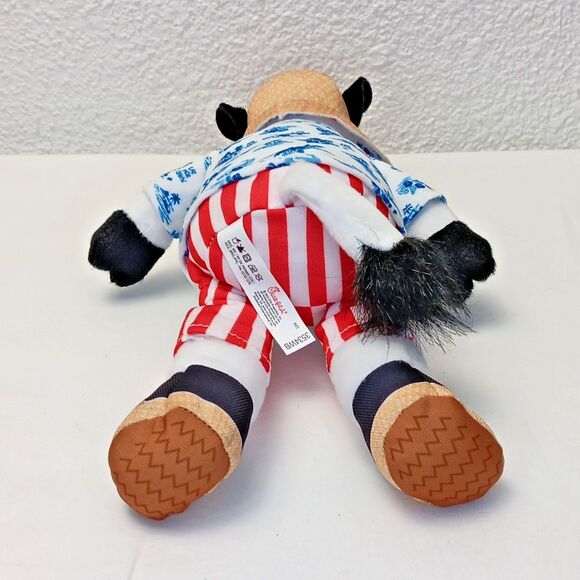 Chick-fil-A Summer 2025 Plush Cow Doll Toy Blue Tropical Island Shirt Cabana 7" - Picture 5 of 10